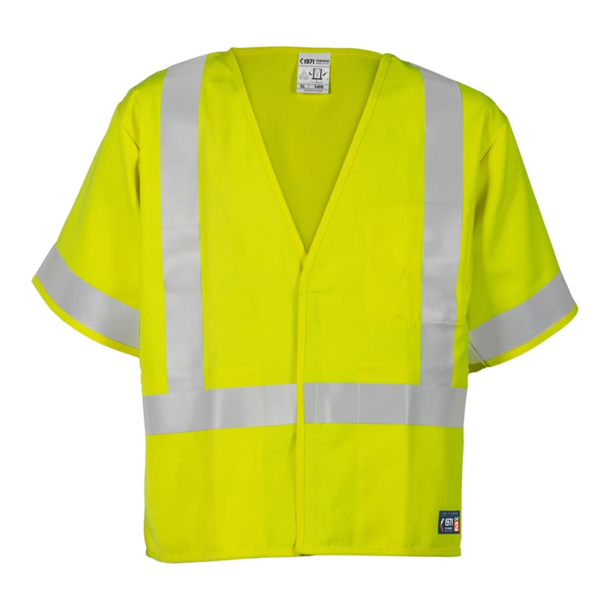 ML Kishigo FR Economy Hi-Vis Vest Class 3 in Hi-Vis Lime